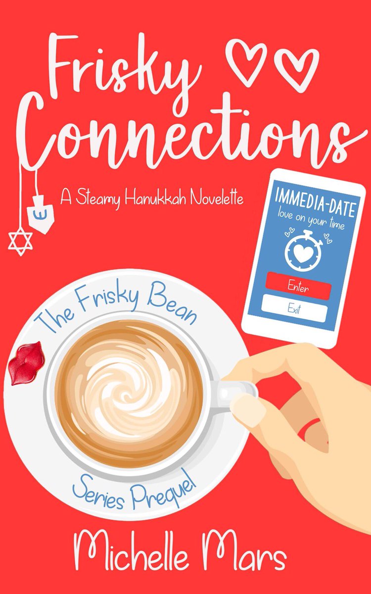 Happy Hanukkah!!

If you’re interested in a steamy, modern dating, Hanukkah, romcom novelette… Frisky Connections is only $0.99.

(This story also found in Eight Kisses anthology.)
books2read.com/friskyconnecti…
#hanukkahromance #steamyromcom #romancelandia #jewishromance #Romance