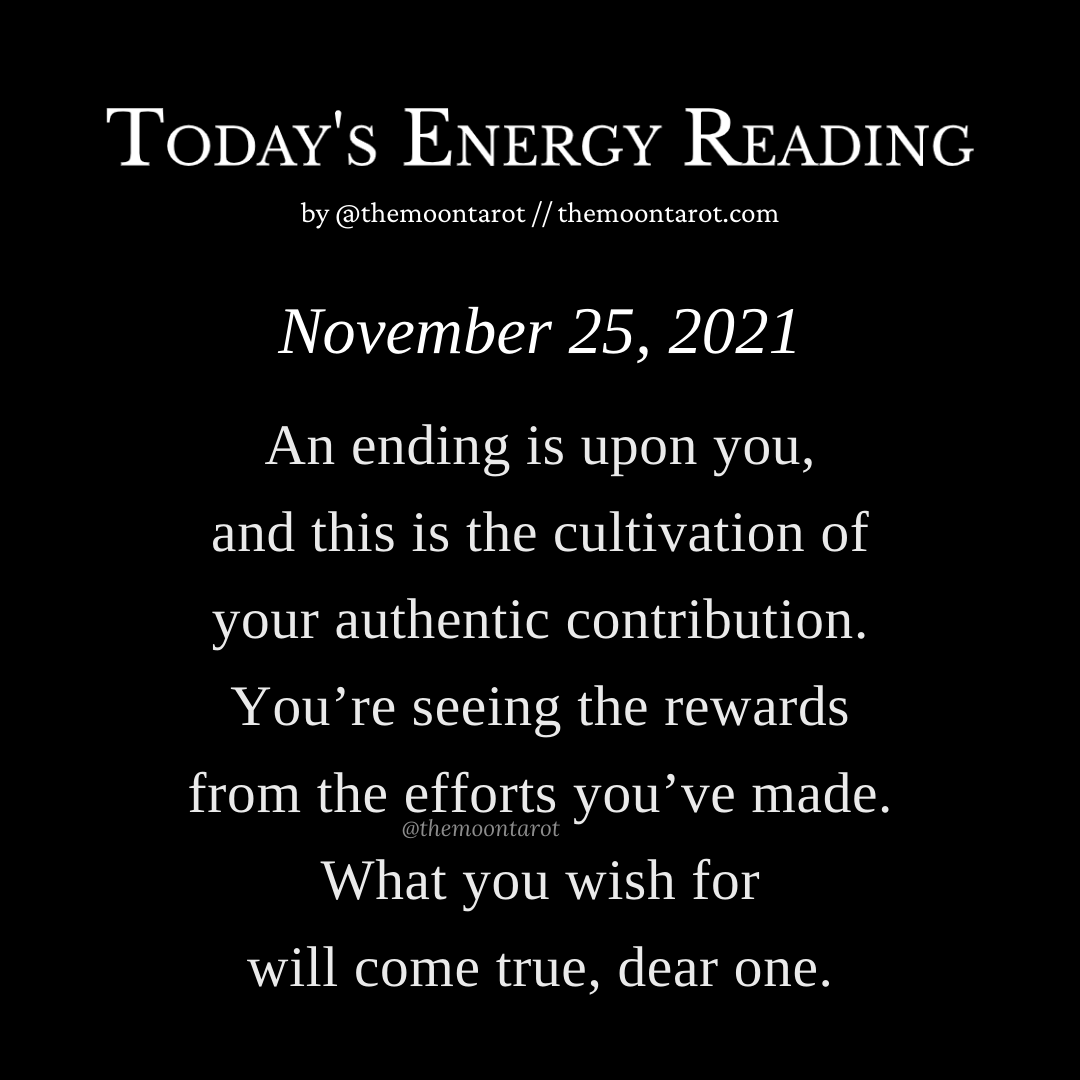 themoontarot_'s tweet photo. Today's Energy Reading: November 25th, 2021 https://t.co/nU9LDZG0xO