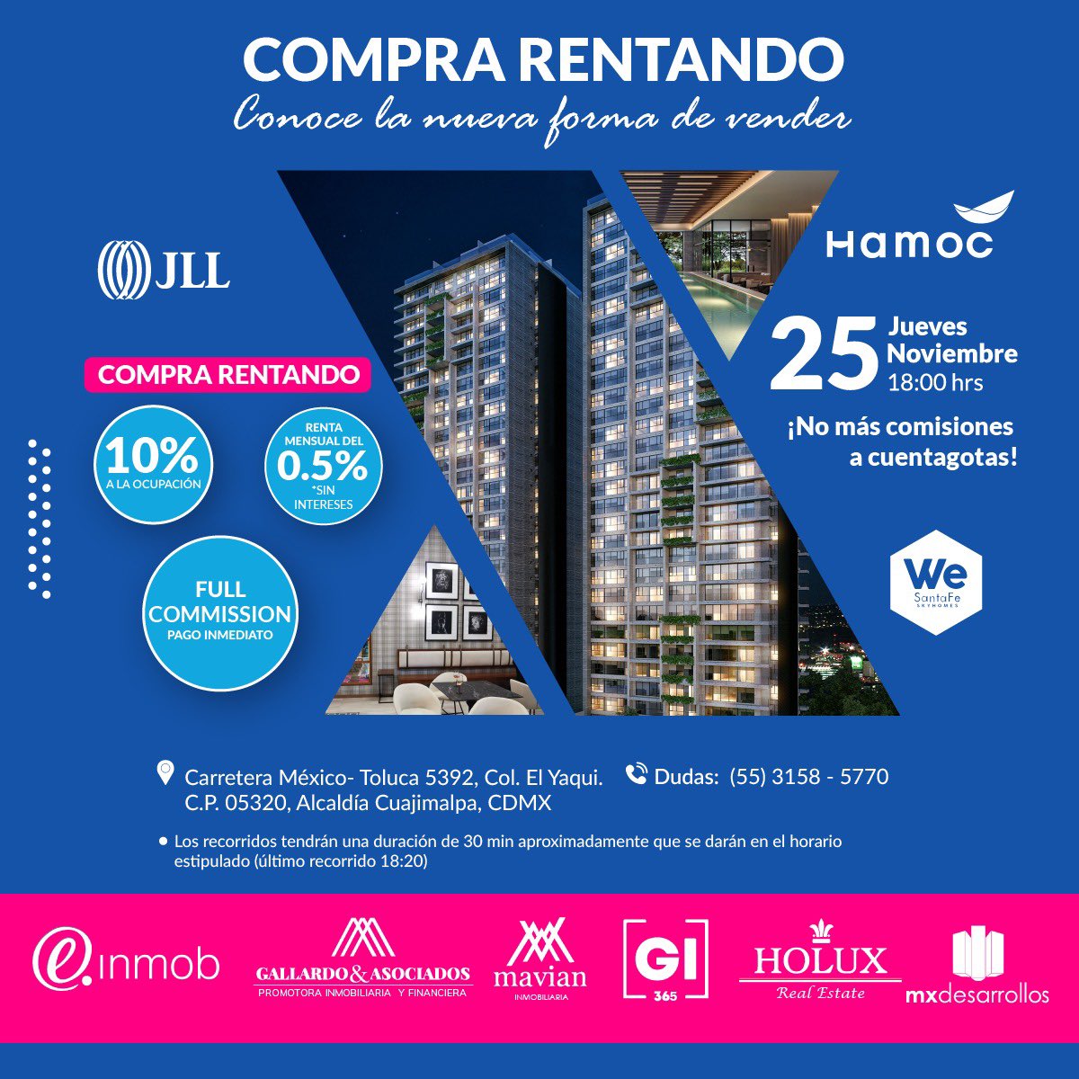 hamocrent's tweet photo. HAMOC, te invita a que formes parte de la evolución. 
Regístrate: https://t.co/B0kSZVnmQg
#rentasinval #worryfreerent #proptech #insurtech #fintech #bienesraices #JLL #wesantafe https://t.co/QClufj7JAh