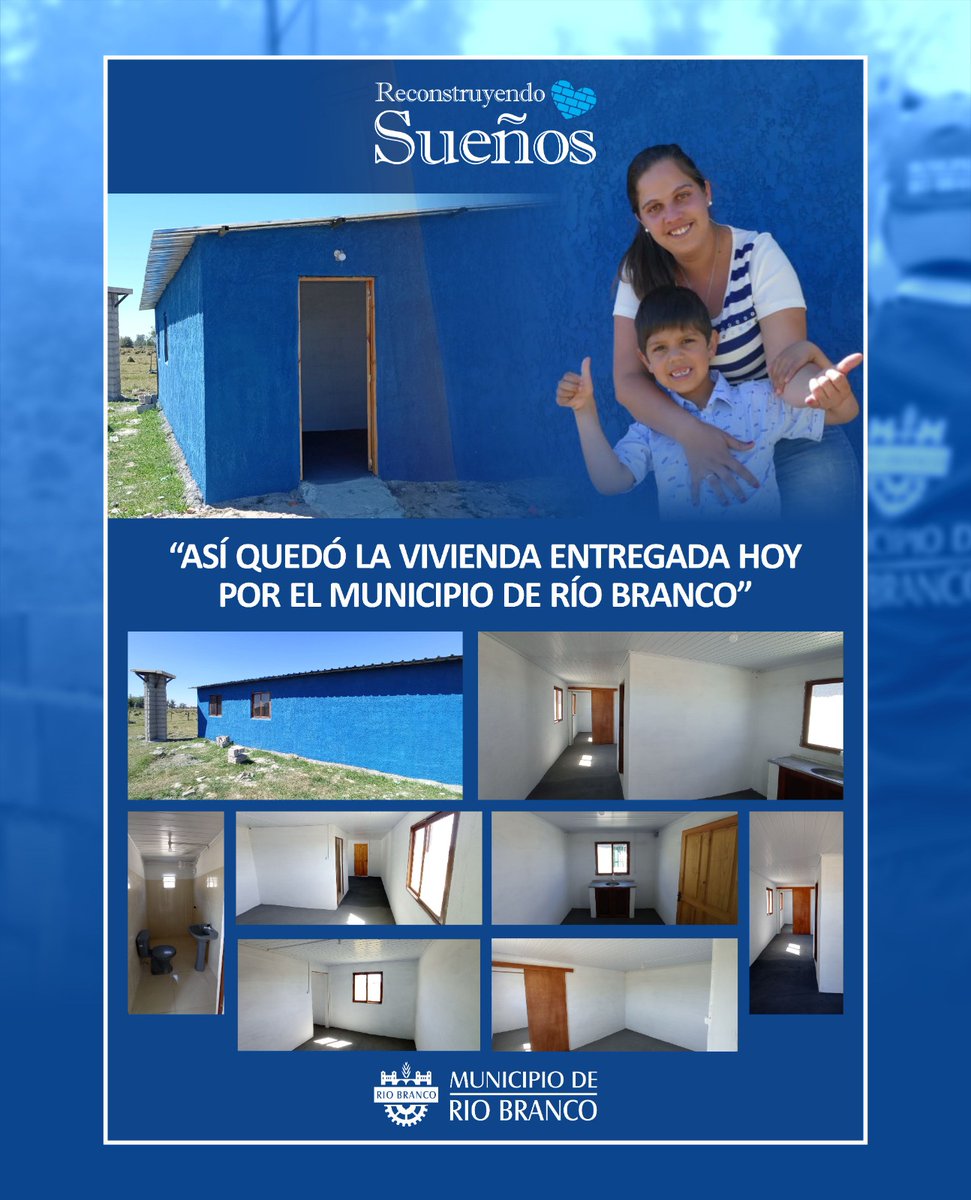 Una vivienda más 8 en un año inversión del municipio! <a href="/sergiobotana/">Sergio Botana</a> <a href="/IreneMoreiraUy/">IRENE MOREIRA</a> <a href="/jose_yurramendi/">Jose Yurramendi</a> <a href="/A46OLMEDO/">Alejandro Olmedo</a> <a href="/lavozdemelo/">La Voz de Melo</a> <a href="/AlcaldesPN/">Alcaldes Partido Nacional</a> <a href="/oppuruguay/">OPP Uruguay</a> <a href="/MunicipiosUru/">Municipios Uruguay</a> <a href="/Mvot_Uruguay/">MVOT</a>