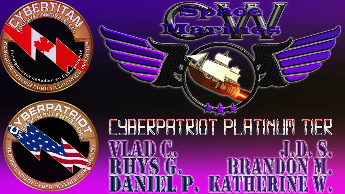 tk1ng's tweet photo. @LBusuttil @CWcomptech @cwprincipal @ugdsb @WellyAdvertiser Thanks Linda! We just found out both my #CyberTitan teams made the top platinum tier of Cyberpatriot for the state round in 2 weeks - we've never had 2 teams hit the top tier before in 5 years of trying! The future's so bright...
It's been a good day. https://t.co/GUZ0JRiXdW