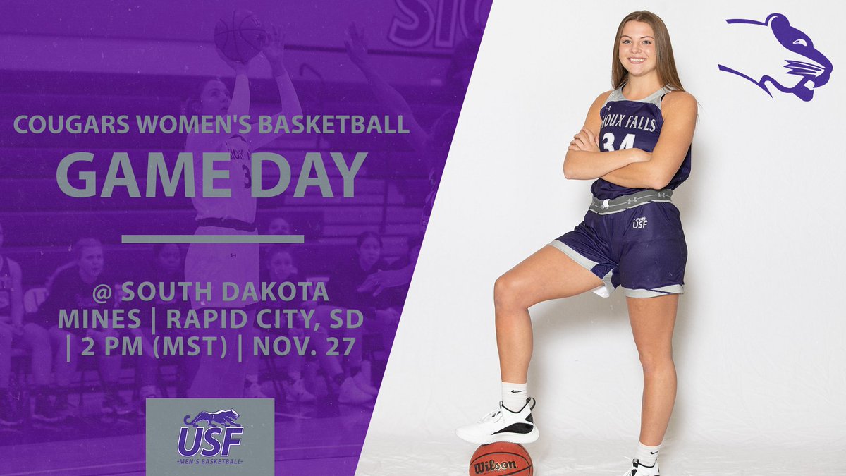 USFCougars_'s tweet photo. Game Day -- @USFcougars_wbb will play at South Dakota Mines in nonconference action at King Center in Rapid City, S.D., on Saturday (Nov. 27) at 2 pm (MST).

Live Stats -  https://t.co/ApxHkvU6DZ
Watch - https://t.co/uEppt5LxkV

#GoCoo #CooFam https://t.co/wZzrQT282O