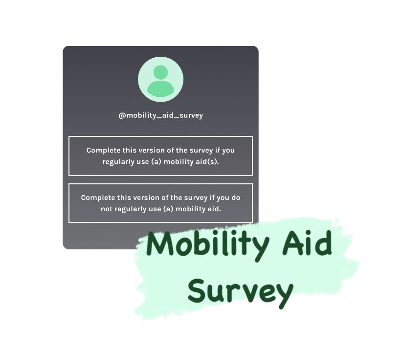 Hi! If any individual happens to have a disability that limits mobility, please consider completing this survey for a class i’m in! Thank you all! linktr.ee/mobility_aid_s….
- Mack (DISC President)