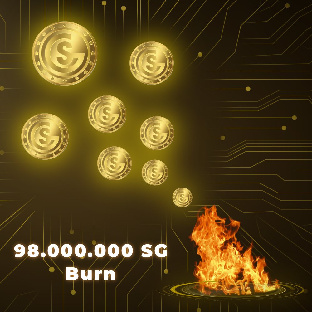smartgameworld's tweet photo. ♦️BURNING SG TOKEN♦️
 👉The presale round 2 ends at 03:00 (UTC) on November 24
 👉According to the commitment, we officially burned 98,000,000 SG
 Burning link: https://t.co/wewdJhQRQP
  👉Total supply of SG decreased by 98,000,000 and congratulations to investors for owning SG https://t.co/Te0VRsSt1i