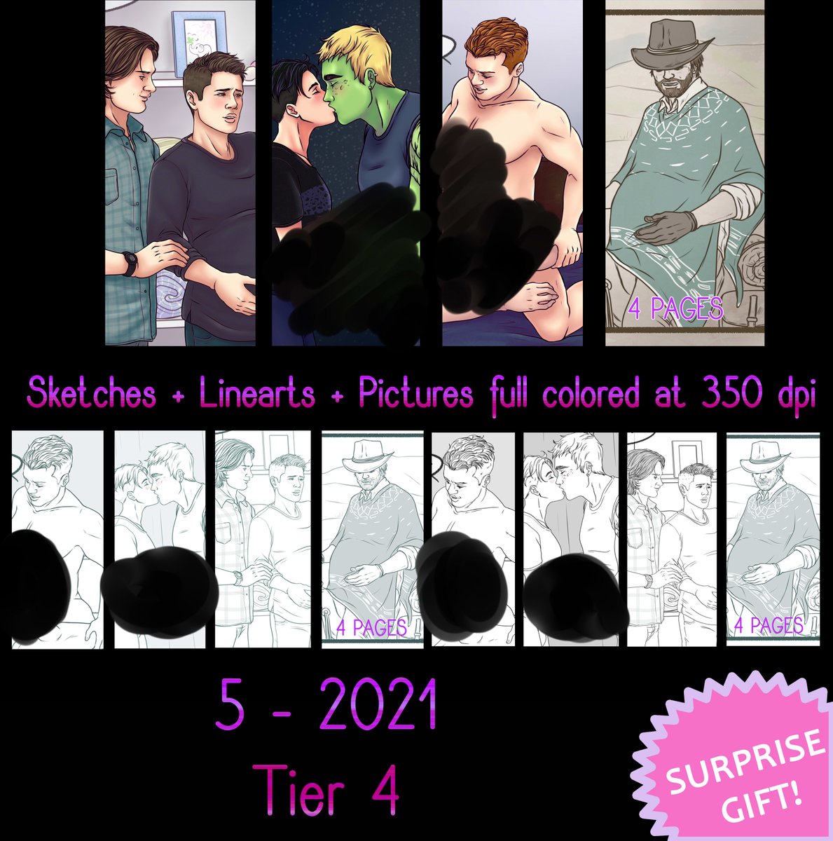 IlitiaForever's tweet photo. Hello my loves, here is the pack ready! Enjoy it.
LINK: https://t.co/aaQmFQqEMj #mpreg 

#myart #supernatural #shammeless #rdr2 #nsfw #labor #malelactation #mypatreon #comicmpreg https://t.co/WquEGBUTrV