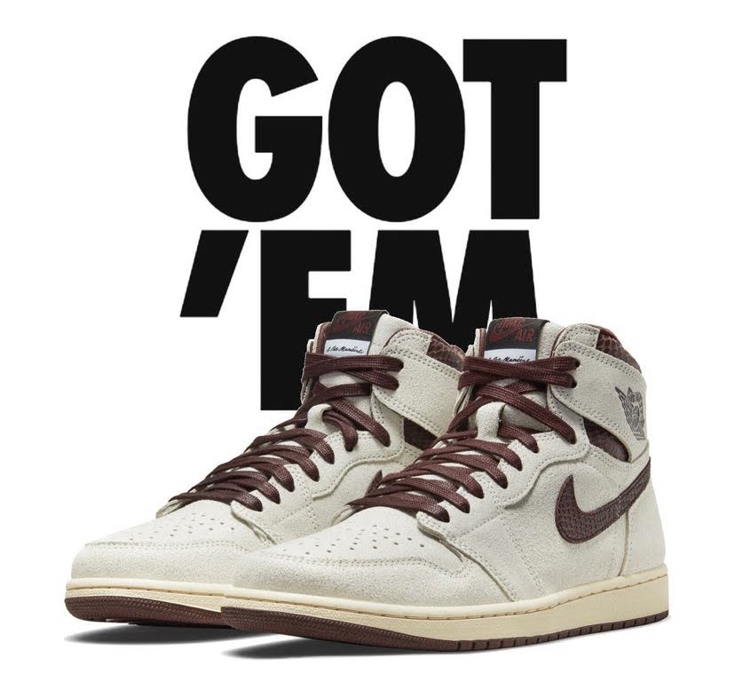 Snkrs_warrior's tweet photo. RT FOR GOOD LUCK🤞

A Ma Maniére × Nike Air Jordan 1 
多くのフォロワーさんとその仲間達がGOT’EMできますように⛩🙏⛩

#スニウォリ当選祈願部 https://t.co/7qGPlJlriy