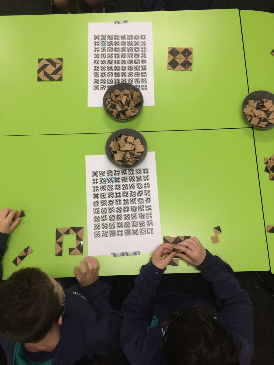 trendytess's tweet photo. Half square triangles #MTBoS https://t.co/zltiKD43oh