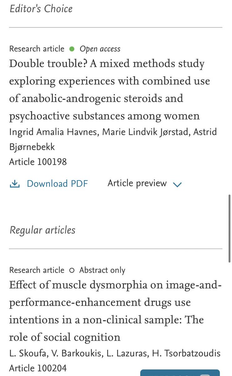 PEHJournal's tweet photo. Check out our latest volume which includes a special issue on #IPED &amp; polydrug use led by @aprildhenning and @JesperAndreass7: https://t.co/sMQQ5P0D0e #doping #antidoping #sports #athletes #SARM #drugs #drugspolicy #treatment #steroids #harmreduction https://t.co/hyLEyUFouh