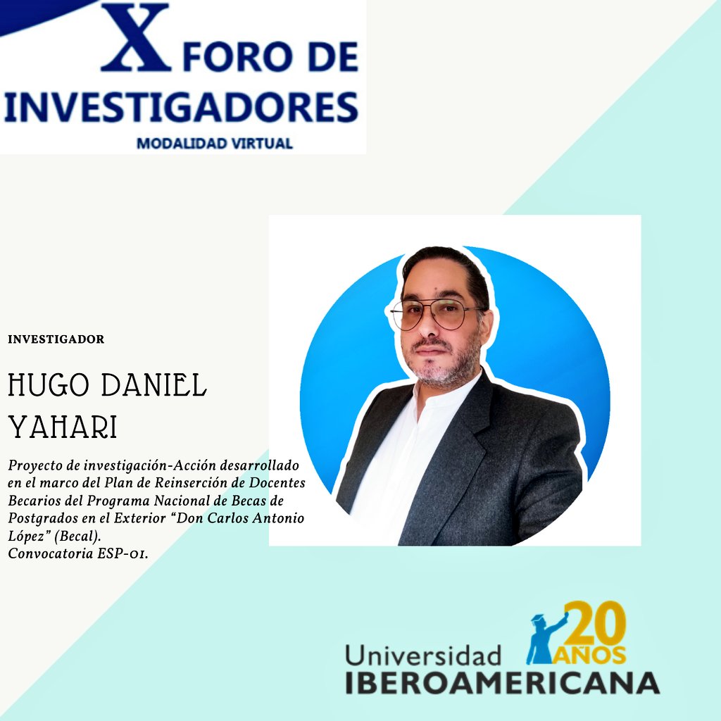 DannyYahary's tweet photo. 📍 X Foro de Investigadores. Modalidad Virtual.
"Díez años promoviendo investigación, tecnología e innovación con responsabilidad y ética, al servicio de la Sociedad."
📍 UNIBE Universidad Iberoamericana https://t.co/qEAt6wPAU6