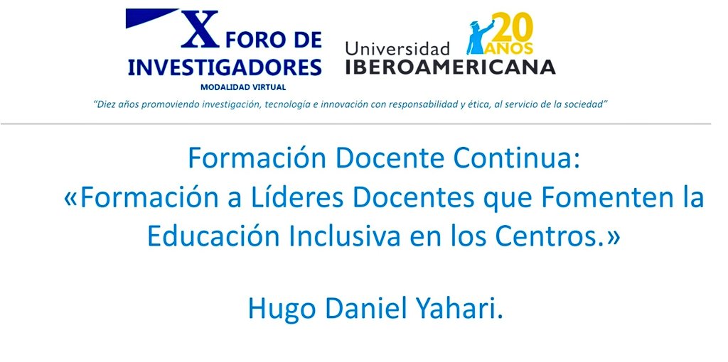 DannyYahary's tweet photo. 📍 X Foro de Investigadores. Modalidad Virtual.
"Díez años promoviendo investigación, tecnología e innovación con responsabilidad y ética, al servicio de la Sociedad."
📍 UNIBE Universidad Iberoamericana https://t.co/qEAt6wPAU6