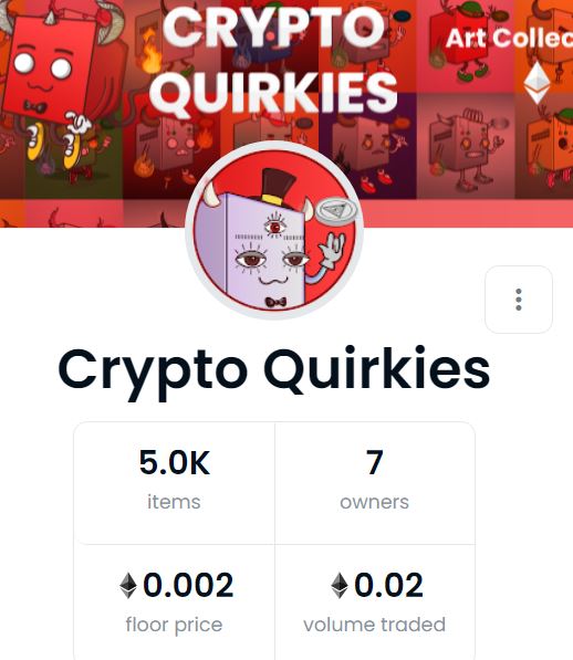 CryptoQuirkies's tweet photo. We are at the beginning yet! 🚀
Thanks for all the followers and supporters.

Check the collection and follow us for future giveaways (NFTs and ETH):
https://t.co/c2nVqhLOBN

#NFTs #NFTGiveaway #NFTCommunity https://t.co/k7jVMS1mX5