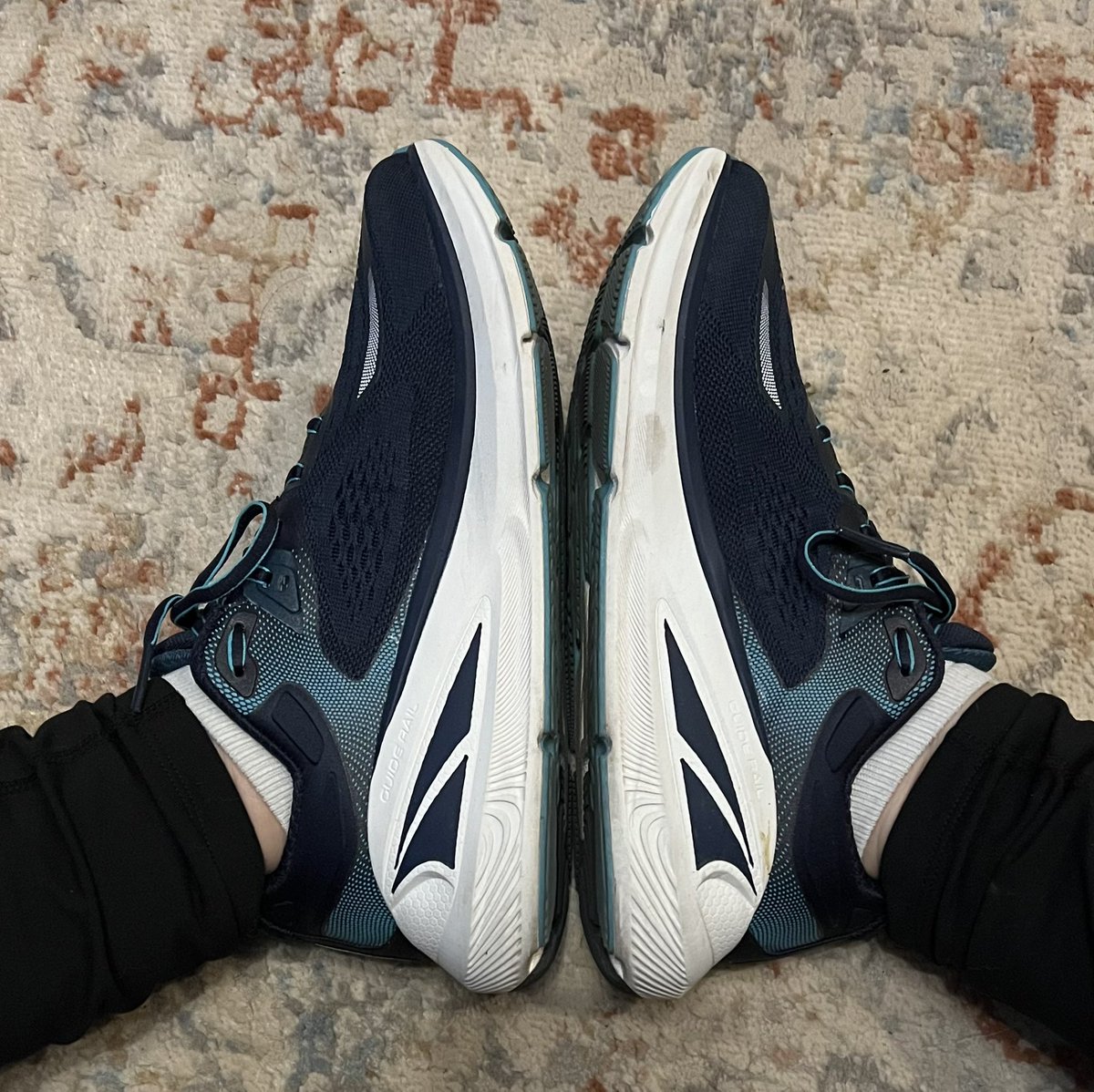 failedinsomniac's tweet photo. @jenrunswithdogs Took advantage of a #BONESDAY last week to treat myself—finally got @AltraRunning shoes! Loving them so far but was unprepared for how much I actually notice the difference from my 10mm-drop ASICS; taking it easy first  few runs BUT MY TOES ARE SO HAPPY!!
#less2c https://t.co/wRGdSkTRCL