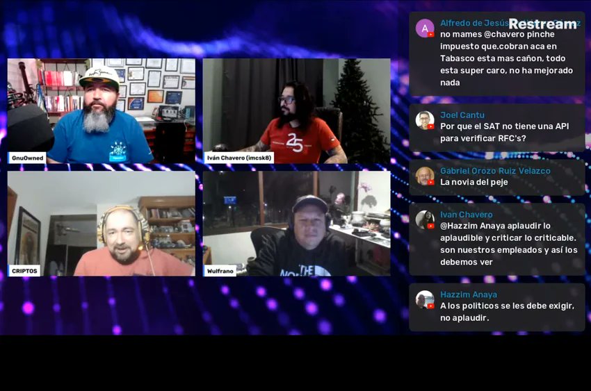 openenchilada's tweet photo. "sniffer y la transferencia de archivos"
by @criptos
Con @gnuowned @imcsk8 @wulfrano @criptos

#EnVivo por: 
https://t.co/YJ659ZbdZJ
#softwarelibre #gnu #linux #opensource #cripto #cryptocurrecy https://t.co/pHInqZfKXd