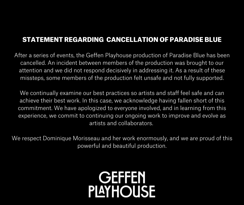 Geffen Playhouse on Twitter "Geffen Playhouse's statement regarding