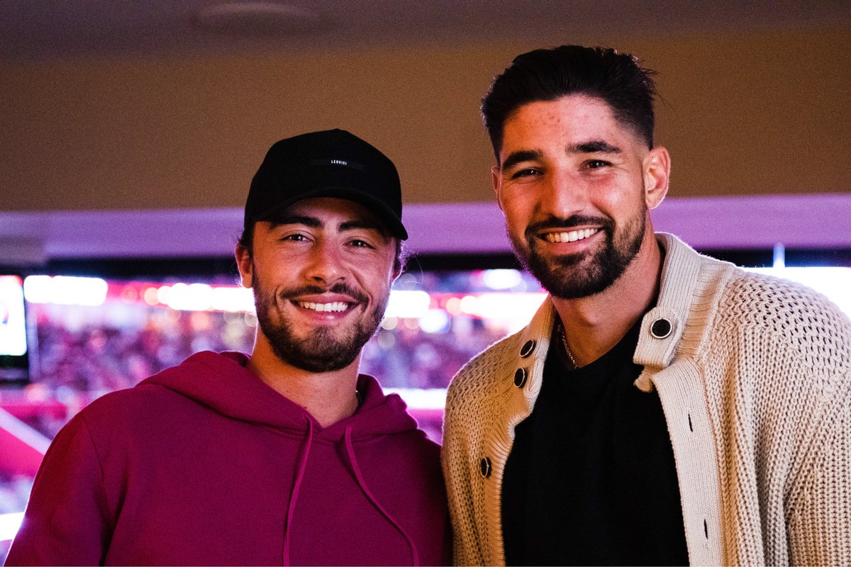 FlaPanthers's tweet photo. We've got Nick Castellanos and @JonathanIndia in the building tonight! https://t.co/omivVV1NtD