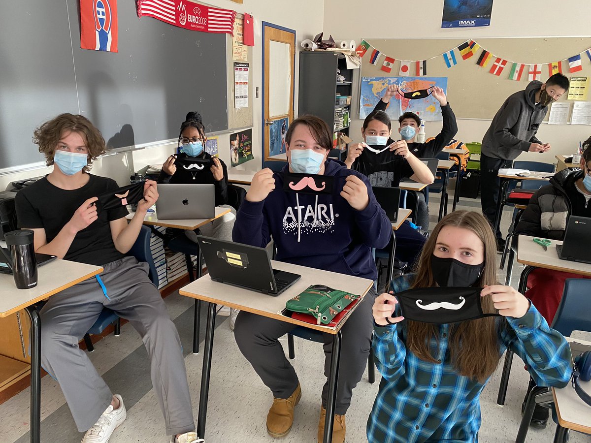 HaeringMr's tweet photo. Some great work done here for ‘wear a stache day’ for one of our Movember initiatives @StPaulOCSB https://t.co/j0MBEM7pGe