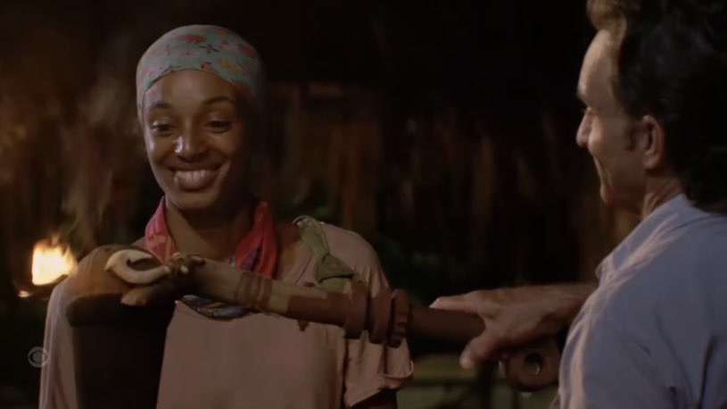 Brian_Scally's tweet photo. A heroβs exit. Shan was an absolute force this season. Canβt wait to see her play again #Survivor https://t.co/K0ZRrUmvmk
