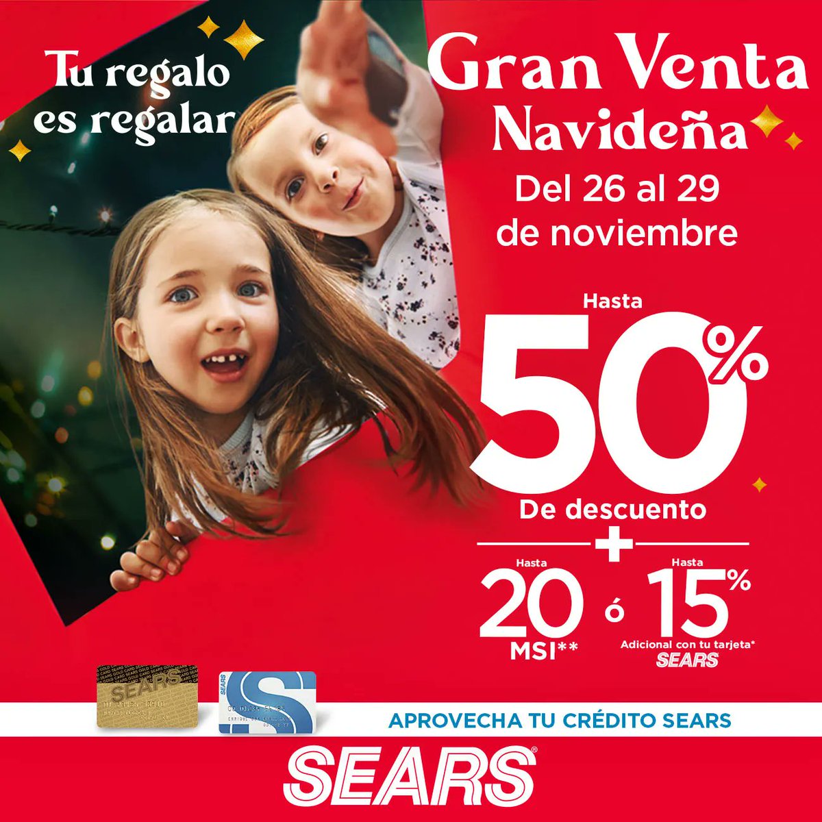 searsmexico's tweet photo. 👉✨https://t.co/jPRhMVw3PK
En Sears, sabemos que te portaste muy bien todo el año. 😇 Por eso traemos los mejores descuentos para consentirte en nuestra Venta Especial Navideña.🎄 🎁 #NaviSears #MeEntiende #TuRegaloEsRegalar
*Consulta las bases aquí: https://t.co/DgDbB9ecoW https://t.co/0woNIfawUo