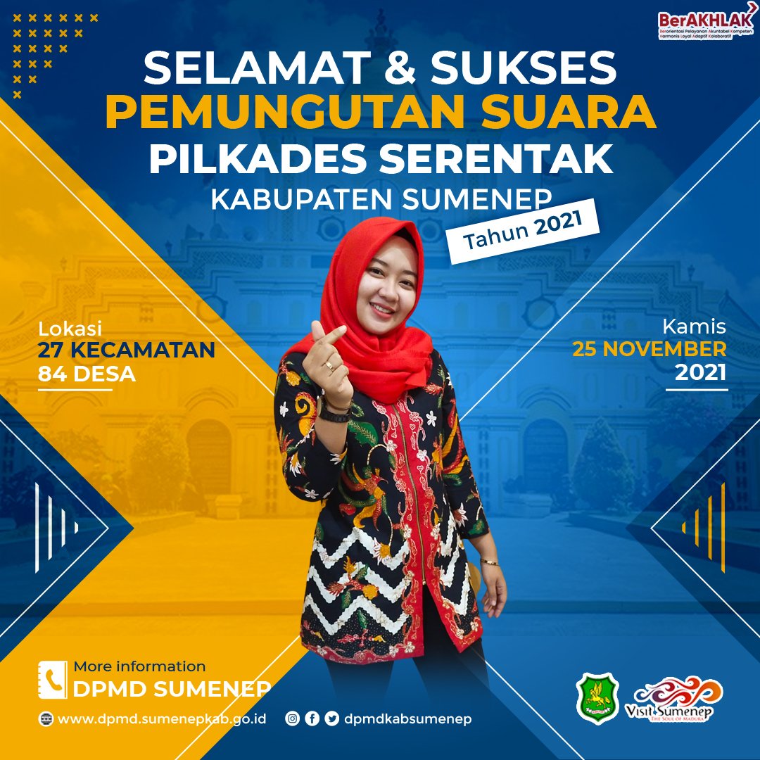 Dpmdkabsumenep's tweet photo. Alhamdulillah, akhirnya Tiba Juga di Puncak Pelaksanaan Pemungutan Suara Pilkades Serentak Kabupaten Sumenep Tahun 2021.

Semoga Pagelaran Pesta Demokrasi ini bisa Berjalan Lancar, Aman dan Damai..

#rengdisabisa #pilkades2021aman #Sumenepmelayani #rengdhisabisa https://t.co/bqJq2YiTHV