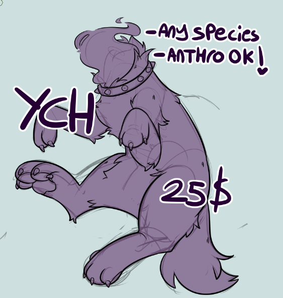 _Sinomis_'s tweet photo. YCH OPEN
2 slots , will make your character into a headless dog-thingy! you choose the glitter/mist color

will be painted (usually 40 $) https://t.co/fCCQ89gt1E