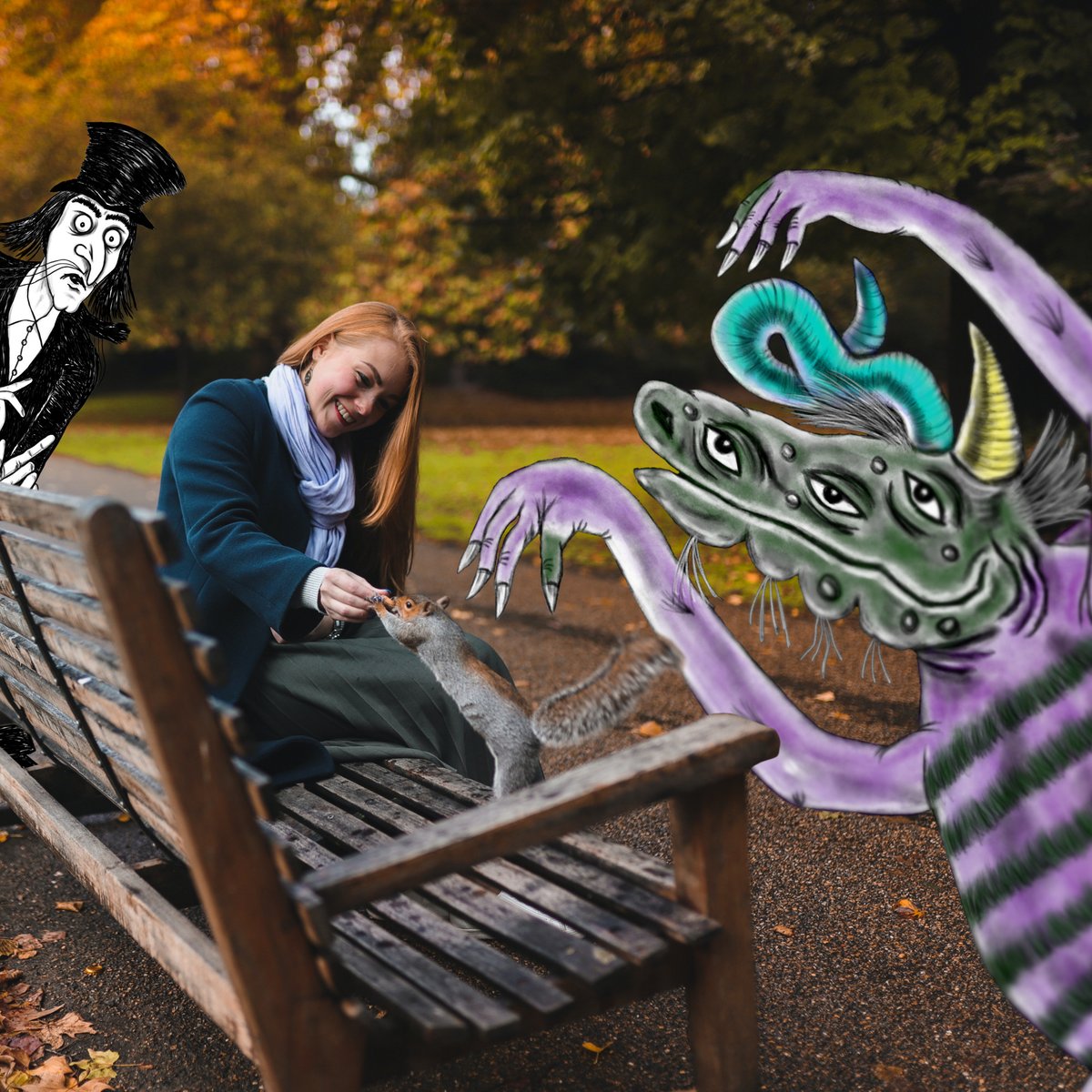 FairyFlyEnt's tweet photo. Mister Snark & Oddzilla were in the park!
Mister Snark: Don't forget to feed the animals and monsters in your life! Be kind to all! π€π© π€
#HappyThanksGiving
#MisterSnark #MisterSnarkInThePark #Oddzilla #ThanksLiving #BookCharacter #Illustration #Illustrationart @LoriRLopez https://t.co/JvbKRMl0Ag