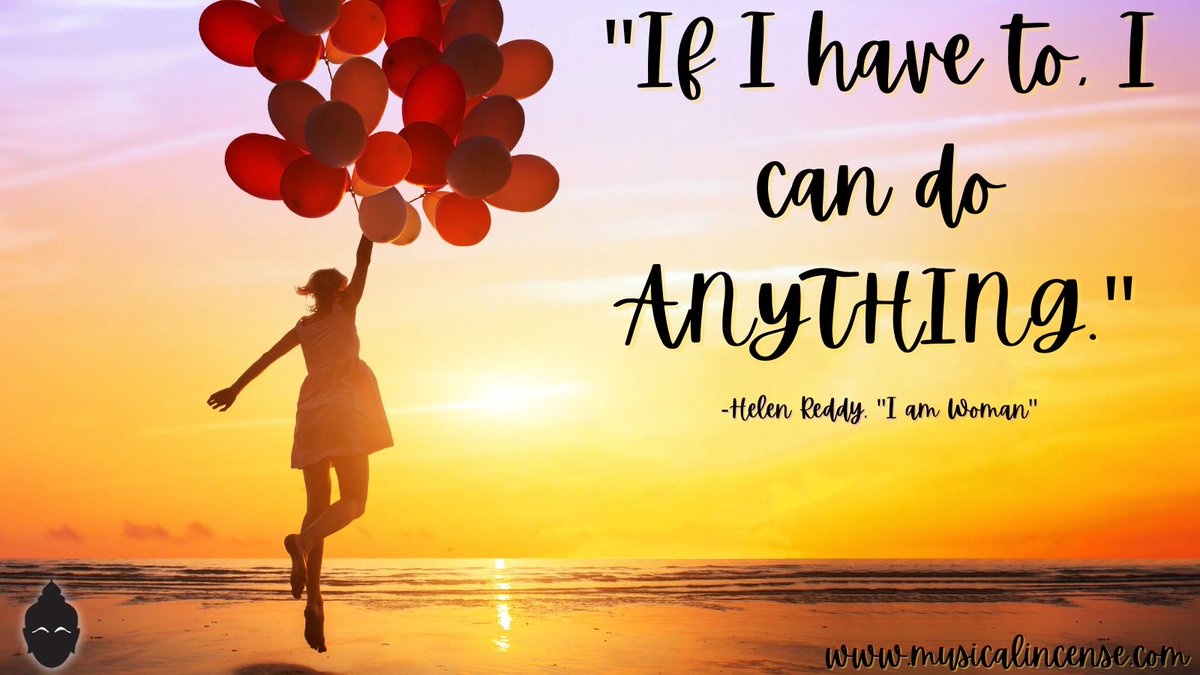 MusicalIncense's tweet photo. "If I have to, I can do ANYTHING." ~ #HelenReddy #iamwoman 

#musicquotes #musiclyrics #breathemusic #musicislife #musictherapy #musicheals #musicismytherapy #musicistheanswer #musiclover #photooftheday #quoteoftheday #inspirationalquotes #thinkdifferently #femaleempowerment https://t.co/q2hWUvXPhA