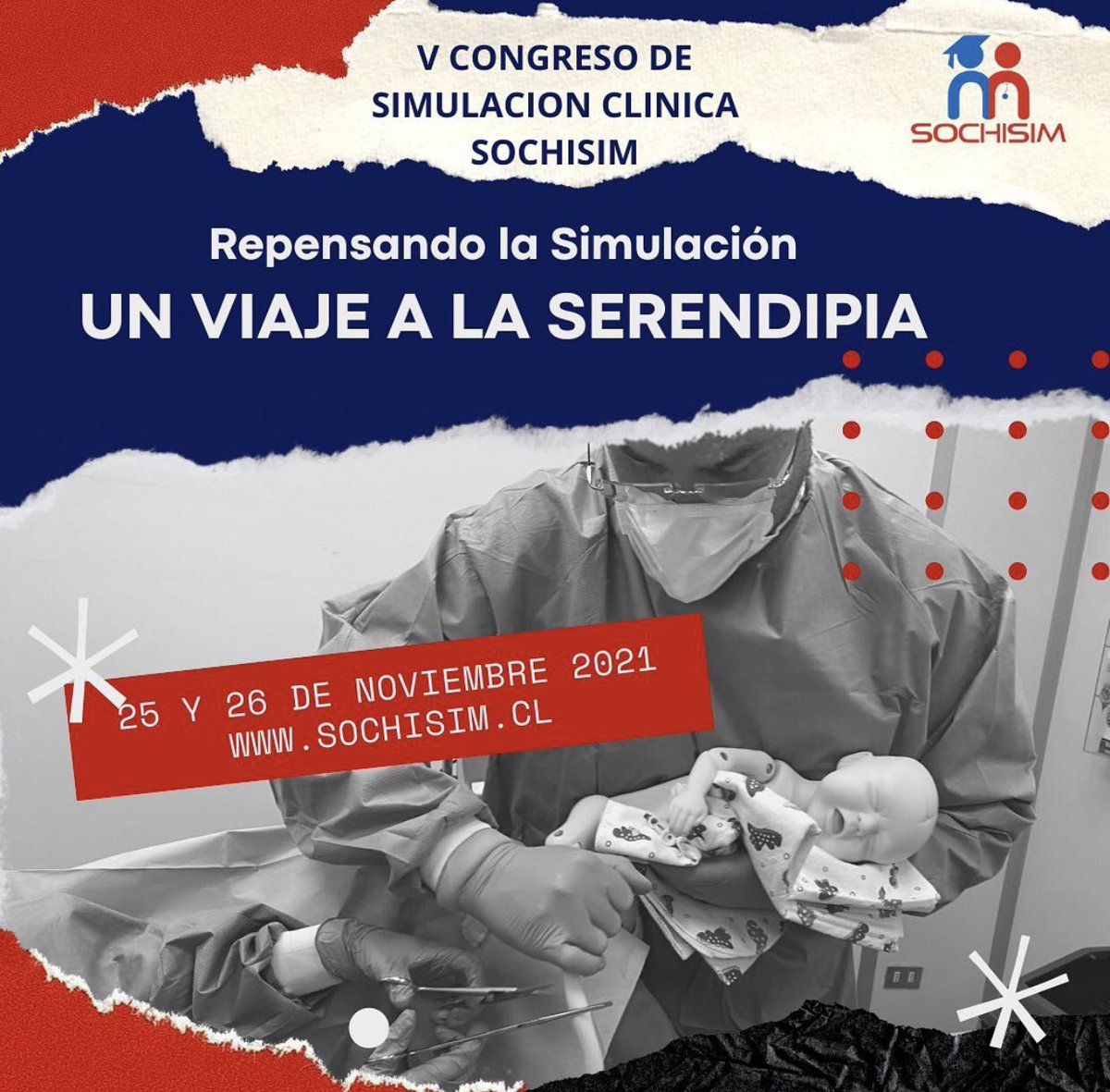 Sochisim1's tweet photo. Estamos a horas del inicio de nuestro V Congreso Chileno de Simulación “Repensando la simulación: Un viaje a la serendipia #simulacionistas #SOCHISIM https://t.co/eoHdE9TYly