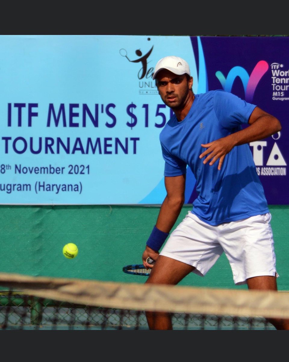 bigvish10's tweet photo. Great to see our young Indian boys fighting hard for every point at the #itfworldtennistour Haryana MENS $15k Tennis Tournament being held at #TheTennisProject in #gurgaon #haryana #india @AITA__Tennis @worldtennis @aniljaindr @CMOHaryana @Media_SAI https://t.co/AQOKtXerFj