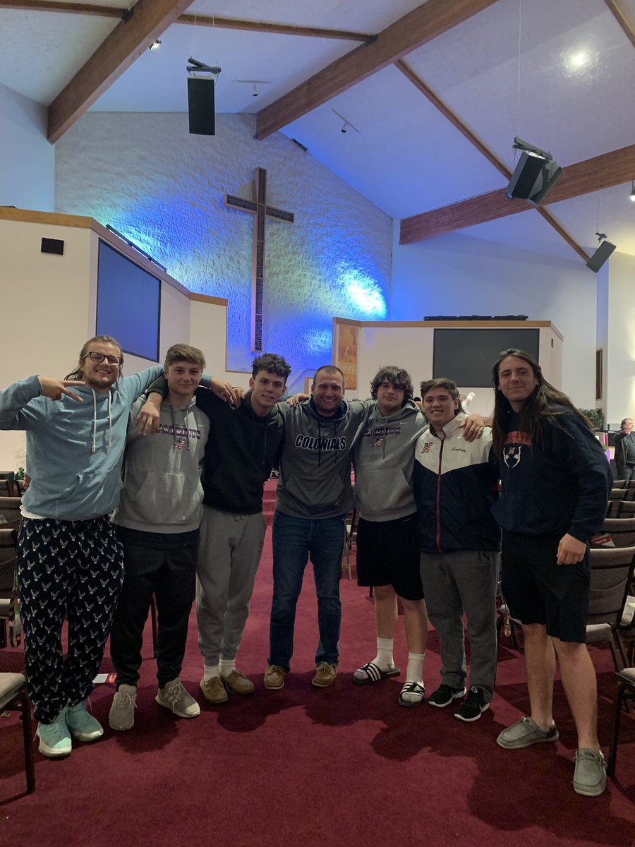 Jnateo48's tweet photo. To think that this ragtag group has helped lead their team to a state-semifinal is crazy 😅 
I’m so proud of how far all of you guys have come and the work you’ve put in and so thankful to have you guys join me for our worship service tonight! Stay focused and humble! https://t.co/zTLlEul1Ne