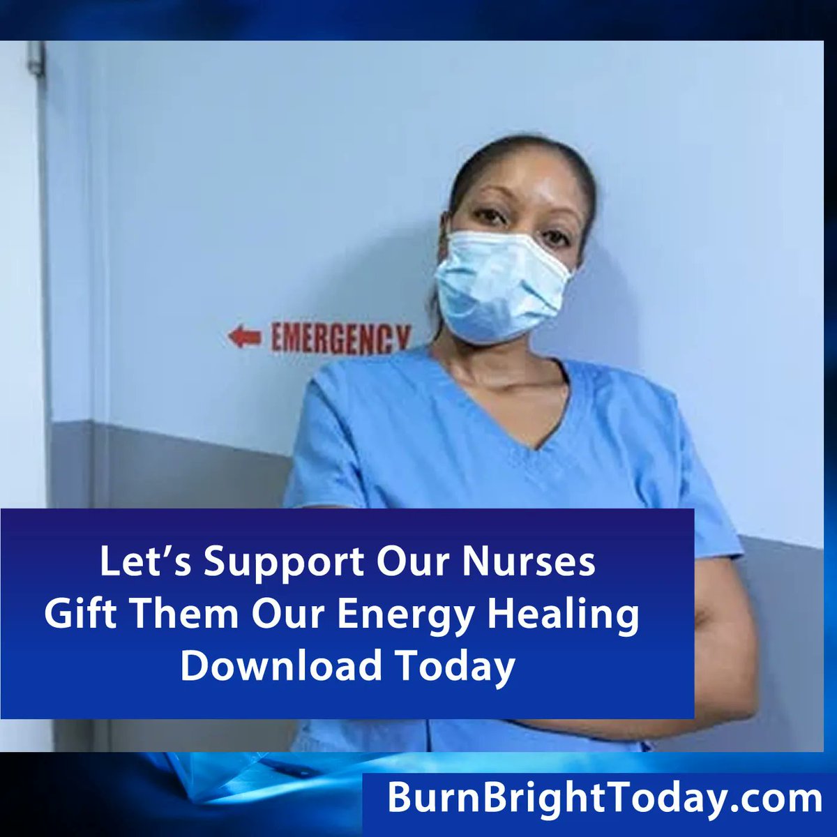 BurnBrightToday's tweet photo. Whether you are a nurse or know of one, this energy healing is a step toward moving from burnout to burning bright. Tap into this powerful download available on https://t.co/rXqgoOXezv #burnout #supportnurses #healingenergy #meditation #therapy #download #gratitude #gifts https://t.co/gkpXFhX6Q3