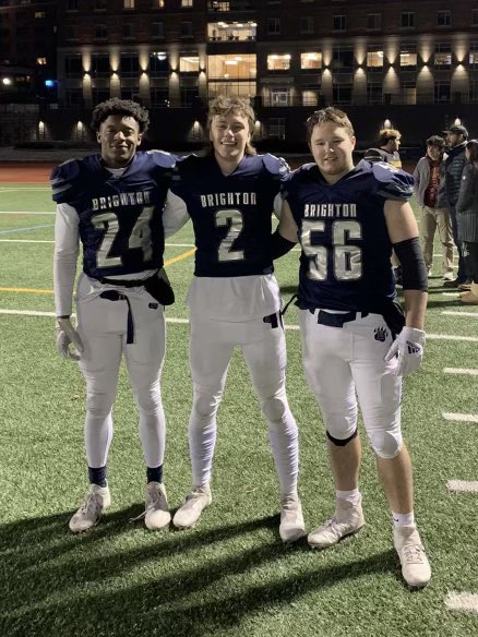 Loved watching these boys together one last time! <a href="/SecVFootball/">Section V Football</a> <a href="/brightonbruins/">Brighton Bruins Athletics</a> <a href="/Brighton_FB/">Brighton Bruins Football</a> #Team87 #ThePack #EddieMeath