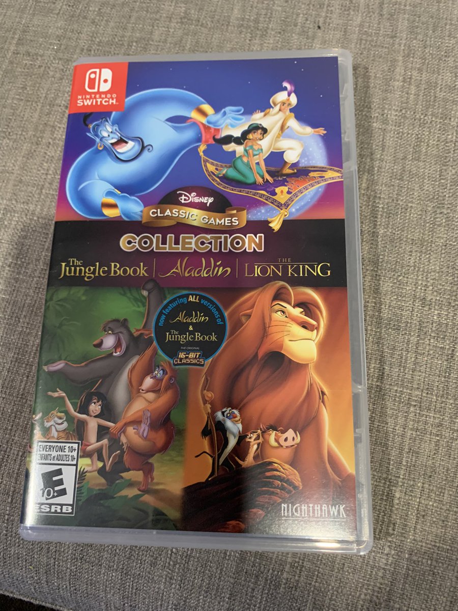 AdamRoffel's tweet photo. Thanks to #NighthawkInteractive and @Disney for sending over #DisneyClassicGames! Can’t wait to check out #TheJungleBook for the first time, and #Aladdin and #TheLionKing again!
But why only an Aladdin manual? https://t.co/8FKjtYc6Mt
