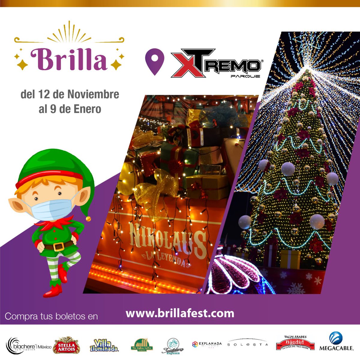 PueblaAlDia's tweet photo. 🎄🪅Vive una Navidad llena de luz en BrillaFest con la exposición de figuras de luz, amor y alegría 

Disfruta del Desfile Animado, Espectáculo de pirotecnia 

Del 12 de noviembre al 9 de enero 

Conoce los detalles 👉🏻 https://t.co/KnXNak0KG9 https://t.co/yrLrdls3i2