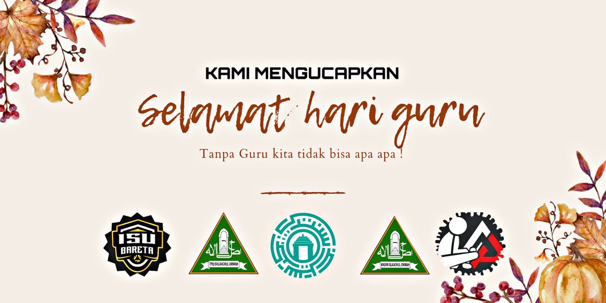 Islaachulummah's tweet photo. Selamat Hari Guru https://t.co/L5F9hRFVSt