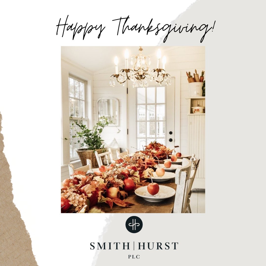 SmithHurst's tweet photo. Happy Thanksgiving from Smith Hurst! https://t.co/yURgZi8Q1e