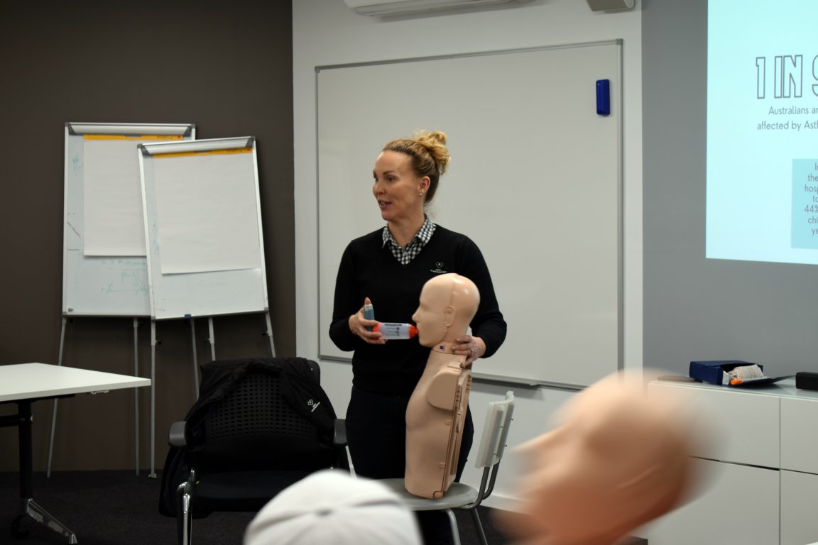 HigginsCoatings's tweet photo. Some members of our Victorian team recently renewed their first aid skills with in-house training. 

With Spring upon us and allergens following in suit, the team focused on asthma prevention. 

#safety #firstaid #training #commercialpainting https://t.co/0eQHxFpGGG