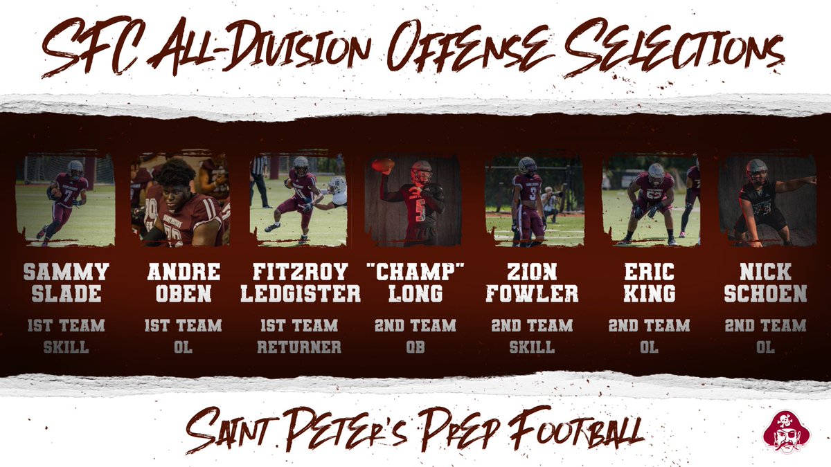 Congrats to all of our <a href="/SFCFootballNJ/">The SFC</a> All-Division United Red Selections <a href="/ac_oben/">André Oben</a> <a href="/sam7slade/">Sam Slade ⁷</a> <a href="/JaydenBonsu/">21</a> <a href="/Averypow_29/">𝐀𝐯𝐞𝐫𝐲 𝐏𝐨𝐰𝐞𝐥𝐥</a> <a href="/TherealBarnes3/">Logan Barnes</a> <a href="/champlong7/">QB Champ Long</a> <a href="/CantGuardZion/">Zion Fowler - El ✞</a> <a href="/Ericking_52/">Eric king</a> <a href="/NickSchoen3/">Nick Schoen</a> <a href="/L__Robinson/">London Robinson</a> <a href="/RooksBryce59/">Bryce Rooks</a> <a href="/_CJWesley_/">CJ Wesley</a> <a href="/Fitz_Ledgister/">Fitzroy Ledgister</a> <a href="/LefkowitzPaul/">Paul Lefkowitz</a>