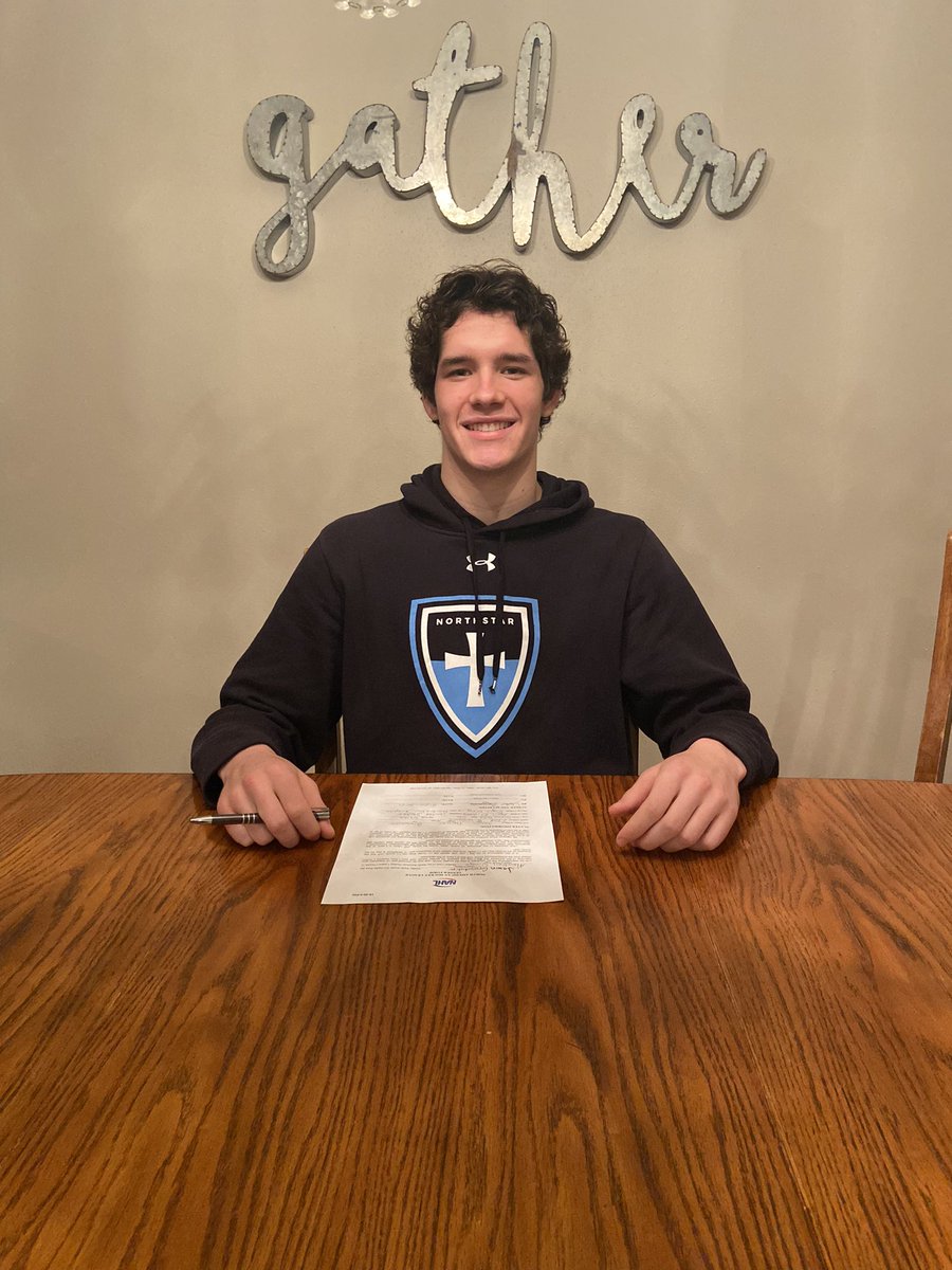 NCA_Knights's tweet photo. 🚨 Tender Alert 🚨 

Jaxon Grosdidier has tendered with the @AberdeenWings of the @NAHLHockey 
Congrats Jaxon! https://t.co/NdvKBRjB0h