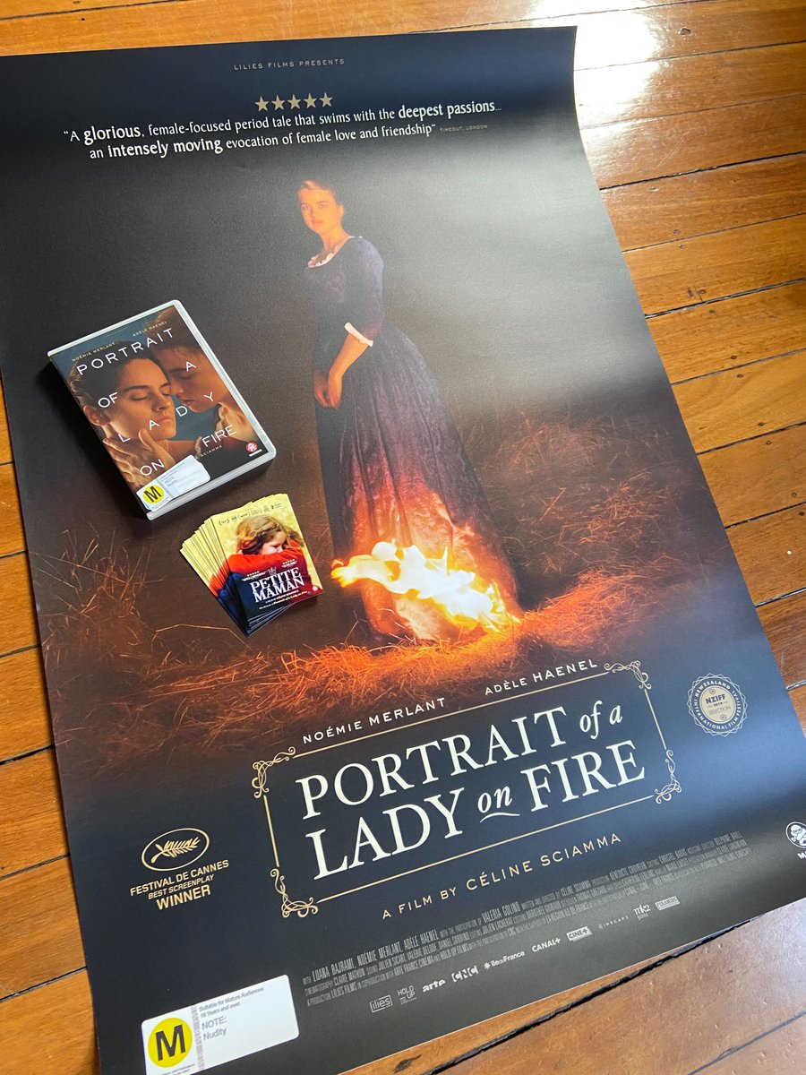 MadmanFilmsNZ's tweet photo. 🚨 WIN 🚨 A copy of #PortraitofALadyonFire on DVD, a huuuuuge poster, plus tickets to Céline Sciamma's new masterpiece #PetiteMaman (which is showing now in NZ cinemas + Auckland from Dec 3).
To go in the draw, just follow @MadmanNZ and RT this for your chance to win! https://t.co/GmLfHNwUKk