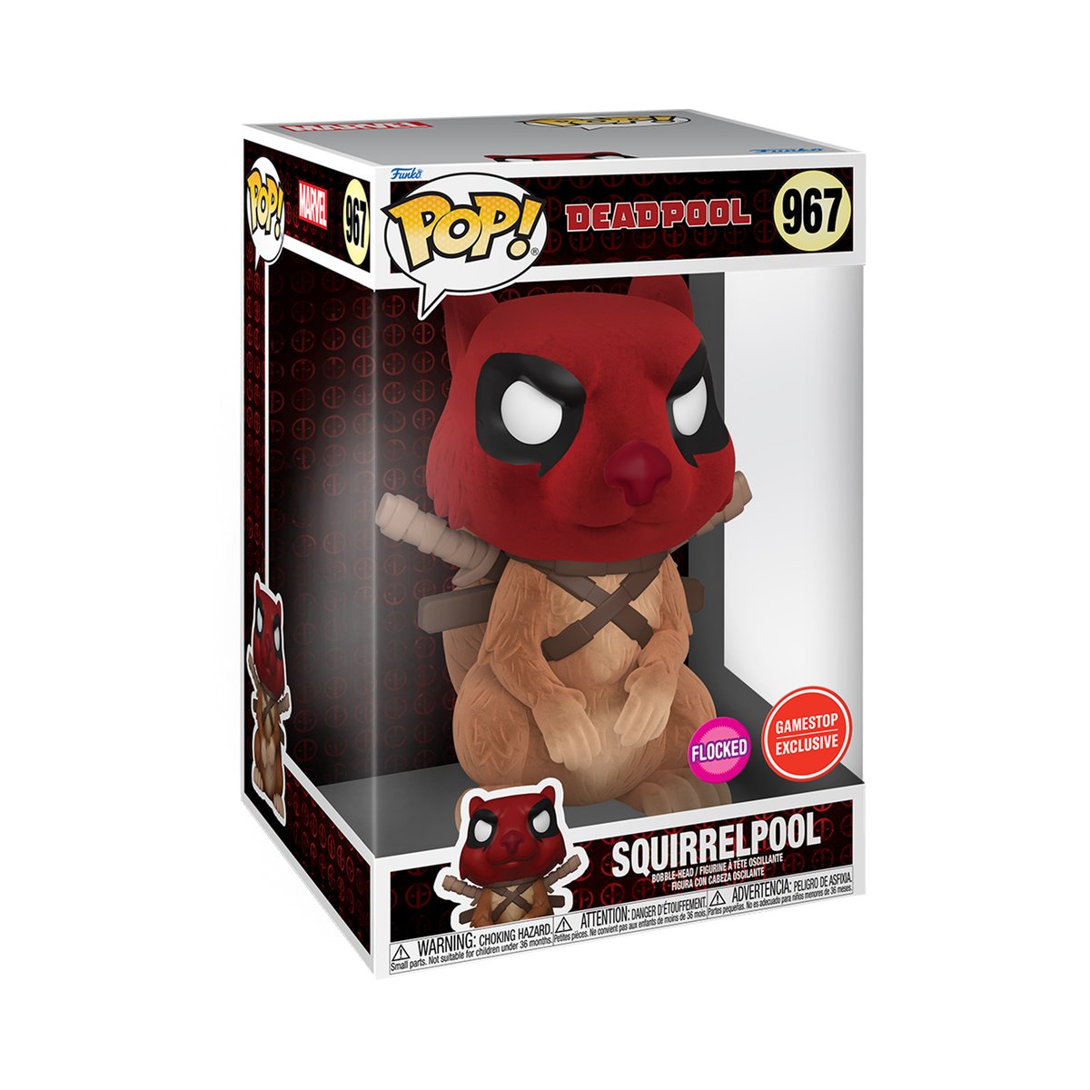 OriginalFunko's tweet image. RT and follow @OriginalFunko for the chance to WIN the @GameStop exclusive Deadpool 30th Anniversary - Squirrelpool Flocked Pop! Jumbo! Not feeling lucky? Pre-order now: bit.ly/3oVEAFW #Funko #FunkoPop #FunkoGiveaway @Marvel @Deadpool