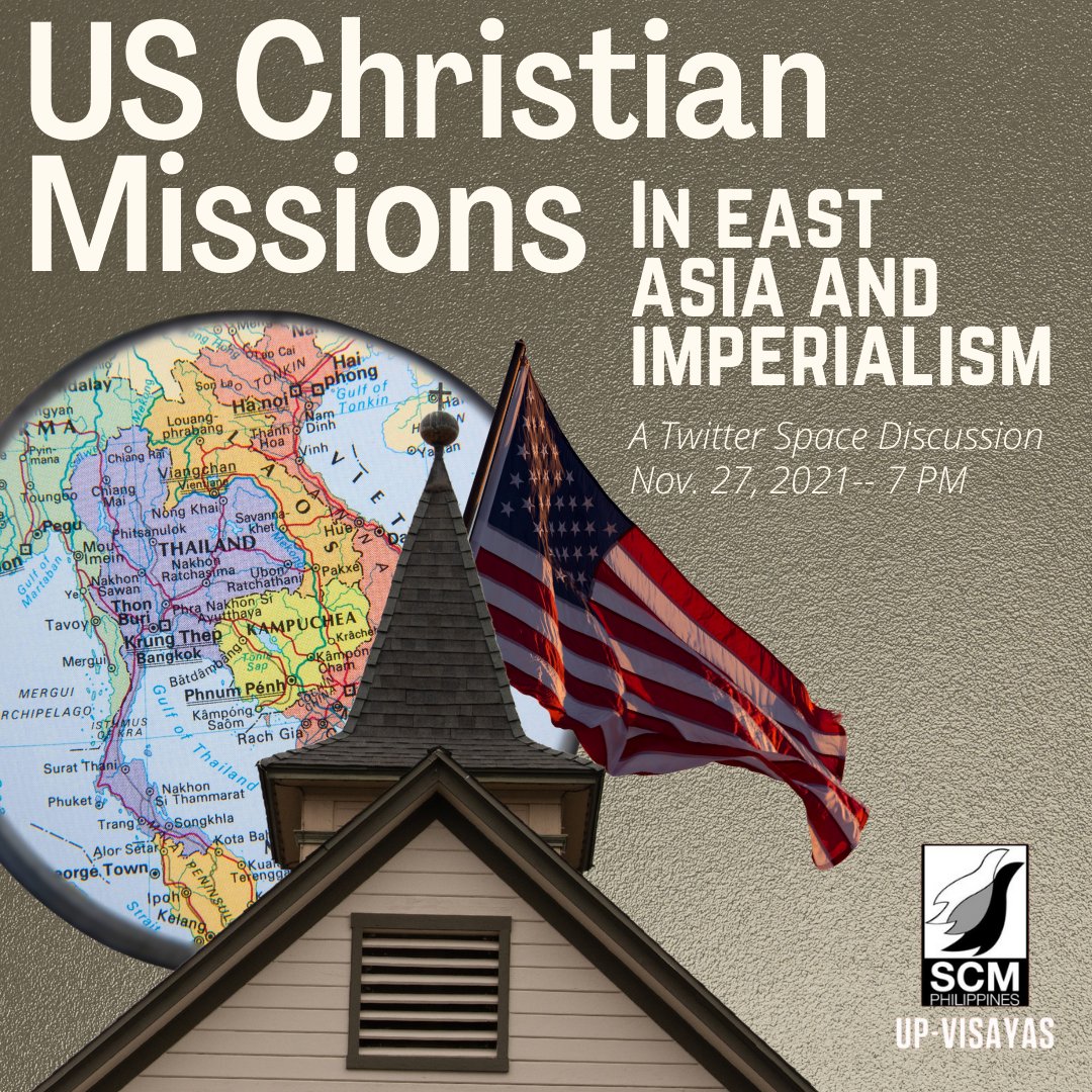 scmp_upv's tweet photo. The onset of the 19th Century experienced a surge of religious revivalism known as the Second Great Awakening in the United States which transitioned Christian piety towards missionary endeavors. 

Join SCMP-UP Visayas in a Twitter Space Discussion on Nov. 27, 2021, 7 PM! https://t.co/e4N5gJqpKY
