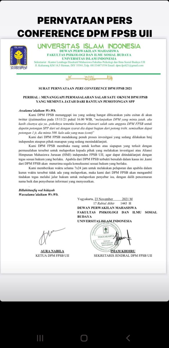 LPM Profesi FTI UII tweet media