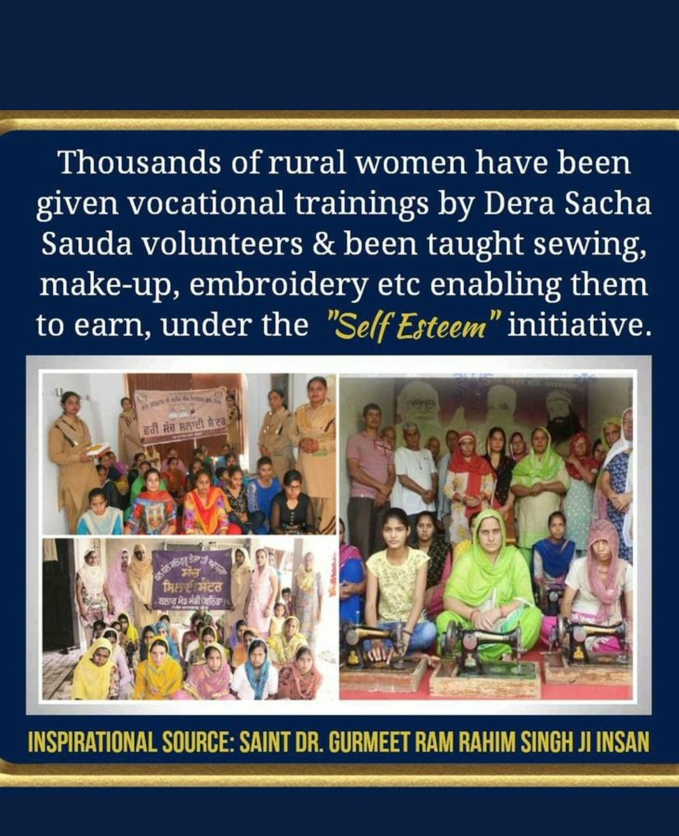 SabreetK's tweet photo. #WingsToHerDream
 
@derasachasauda has been making immense efforts in the direction of women empowerment . By the following the teachingsof saint dr.@Gurmeetramrahim Ji Insan. Girls can make your house, a home. Give them chance to be educated fully and let them make their career https://t.co/VxmpQ19PXb