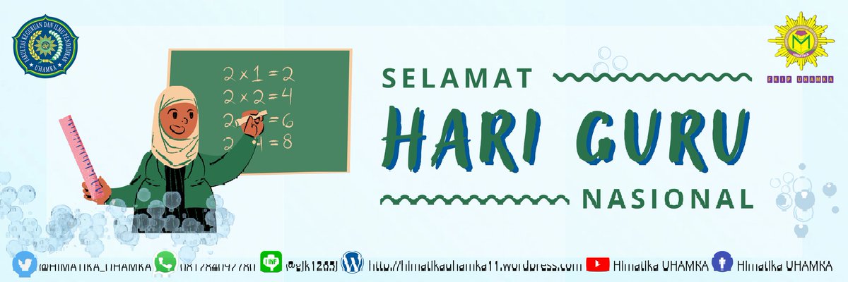 HIMATIKA_UHAMKA's tweet photo. ✨[ Selamat Hari Guru Nasional ] ✨

Meski peranan teknologi sangat menakjubkan, namun peran para guru tak pernah tergantikan. Meski usia kian memudar, namun ilmu yang tersalurkan tidak akan pernah sirna dari ingatan.

#himatikauhamka
#fkipuhamka
#uhamka https://t.co/SMnE0mJMs5
