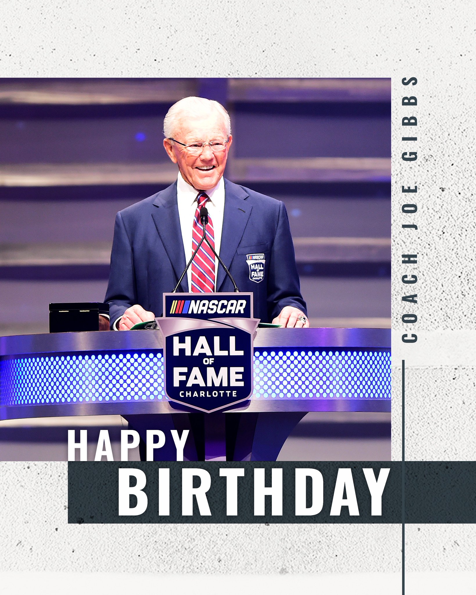 Double tap that  button to wish Coach Joe Gibbs a happy birthday! 