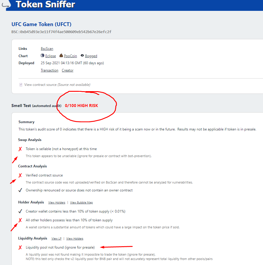 daniloBtC's tweet photo. otro gentío estafado por estar haciéndole caso a un influencer , esta vez un tal Master Maverick de YouTube se invento una preventa de un fulano token de un juego UFC y bueno se llevo al menos 575 bnb 
#mosca #scam #ScamNoEsNegocio #bobos #shitcoin #bnb https://t.co/t9ZxRrncWN