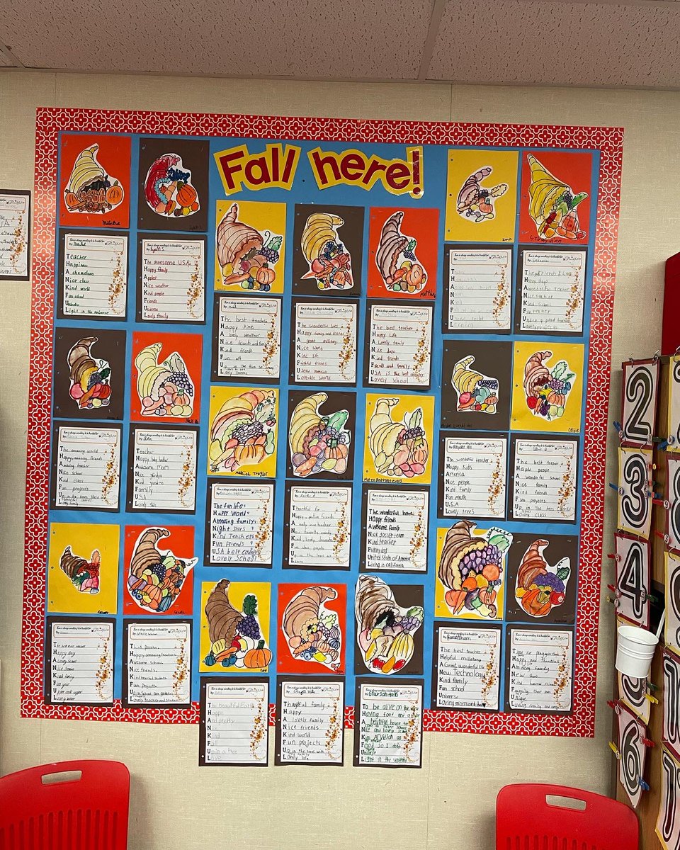 KimArvidson31's tweet photo. ❤️🍁Love how these cornucopias turned out! ❤️🍁So THANKFUL for my 3rd-grade artists & poets @EmpresaKnights @VUSDHR @VistaBlueprint #fallhere ❤️🍁 https://t.co/yP65yWcjjM