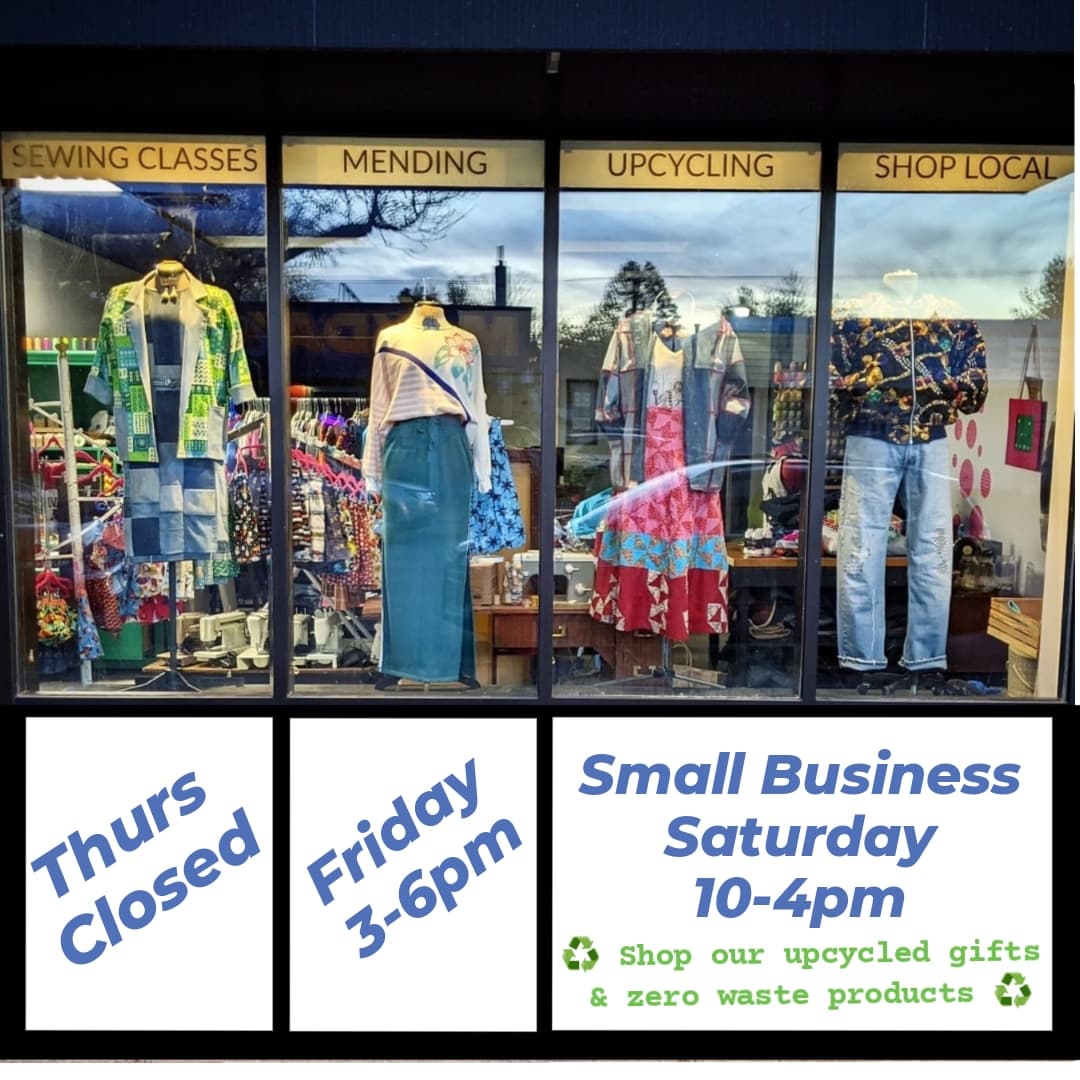 reThinkLounge's tweet photo. Here's our hours this week! We're also hosting Intro to Visible Mending on Sat noon-2 and our post Thanksgiving Zoom Feminist Stitch &amp; Gab on Sunday 7-9pm. More here: https://t.co/uD9a1jQCOr https://t.co/ZRc9HU7oq5