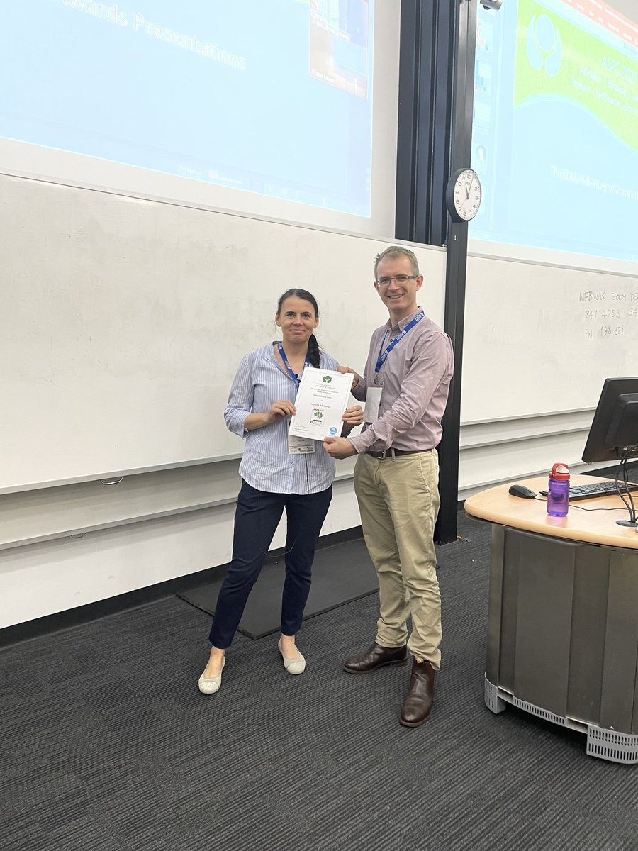 Mkamrann's tweet photo. Congratulations to @jmelonek for Goldacre Award. She is presenting her exciting story about Unlocking the genetic secret of cytoplasmic male sterility and fertility restoration in cereals. @asps_ozplants #ASPS2021 #WAPlantSci https://t.co/tfpGKnMs89