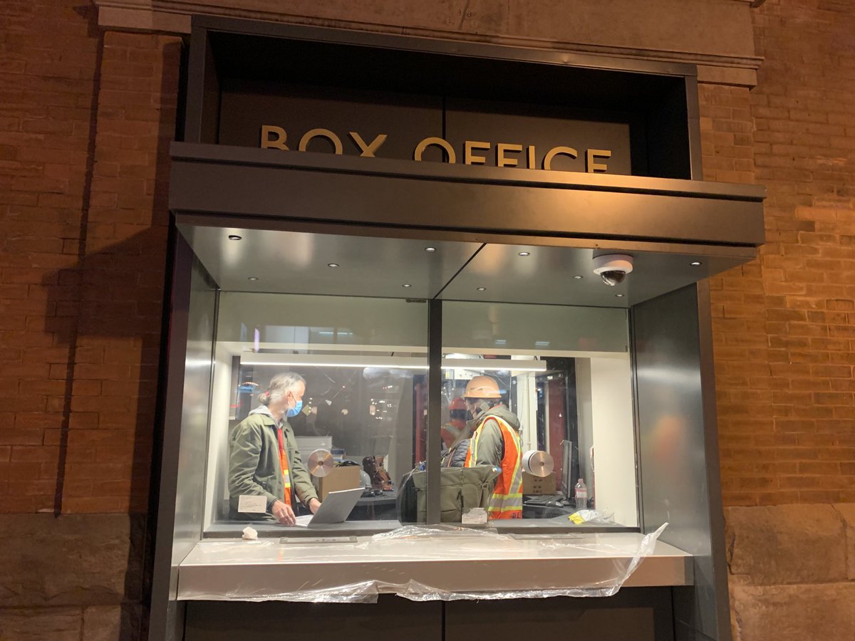 JaneCStevenson's tweet image. Outside ⁦@masseyhall⁩ is different too w/ new box office and passarelles above. #masseyhall